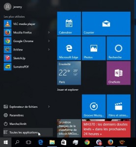 Menu Windows 10