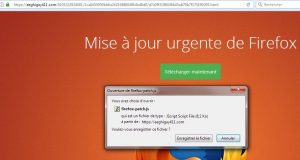 Fausse mise à jour urgente de Firefox
