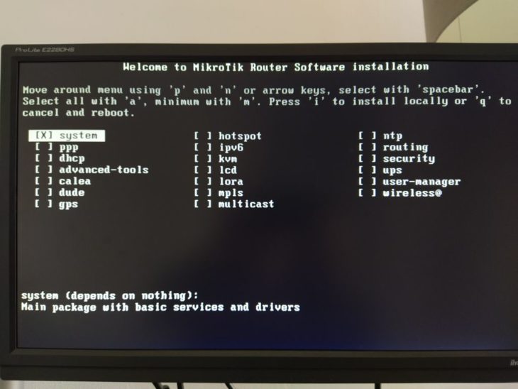 Install Routeros X86